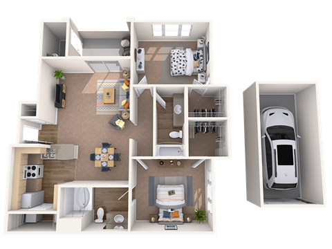 2 bed 2 bath C at Montage at Pecos Ranch Apartments, Chandler, AZ, 85286